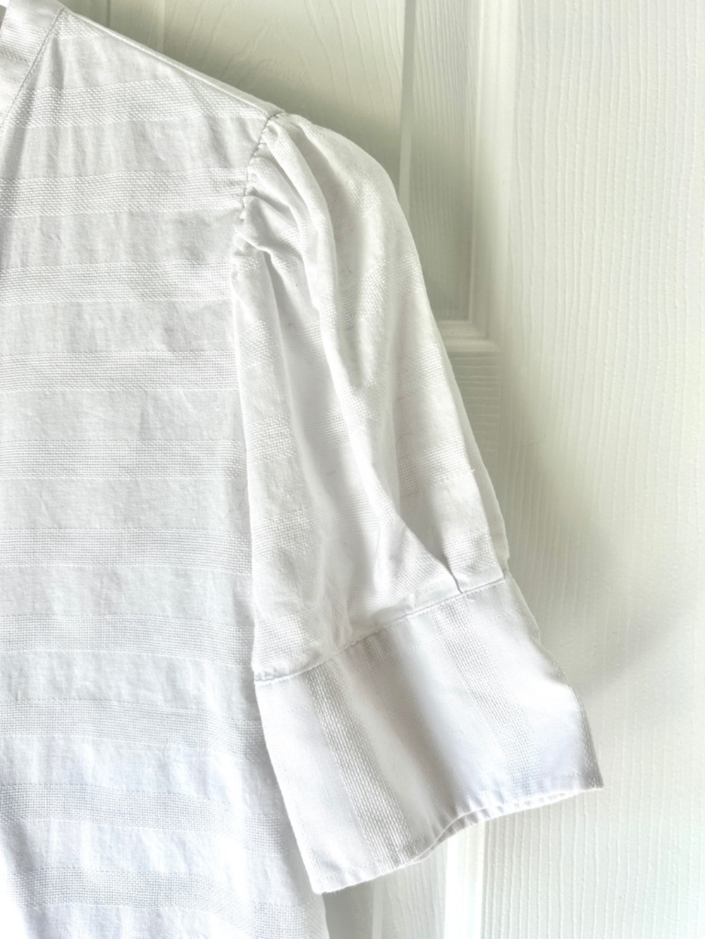 The Shirt by Rochelle Behrens Short Puff Shoulder Top - Picture 3 of 6